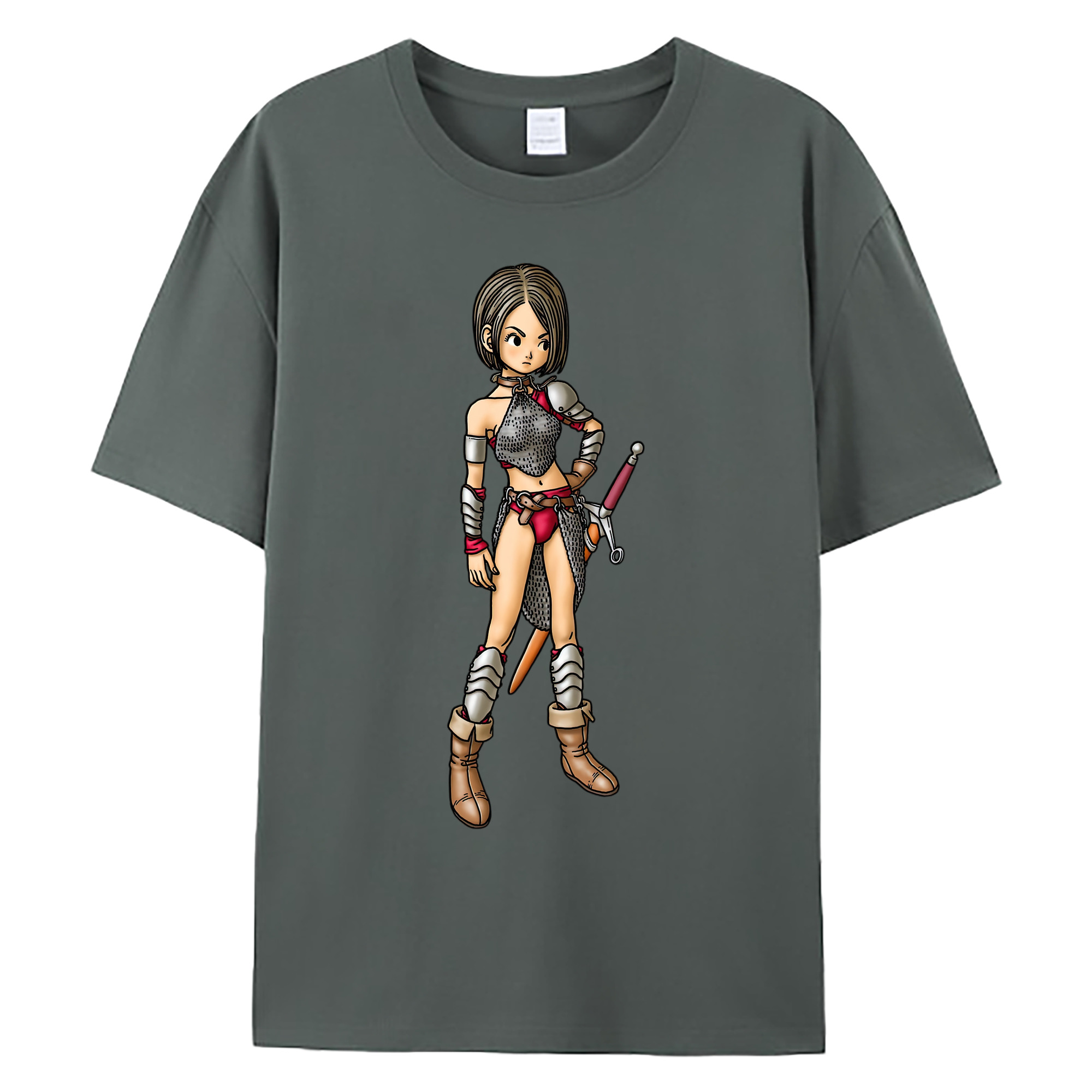 （画像用） ドラゴンクエスト Doragon Kuesuto Dragon Quest 綿100％ メンズ半袖Tシャツ｜肌触りやわらか＆通気性